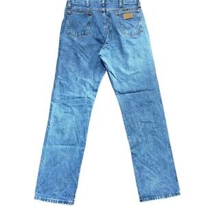 Wrangler 13MWZGK Jeans 100% Cotton Cowboy Western Denim Medium Stone Wash 36x34
